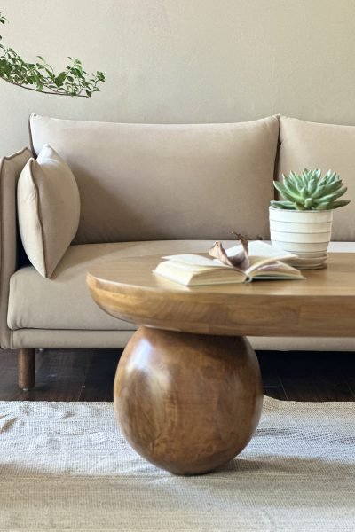 wooden sofa