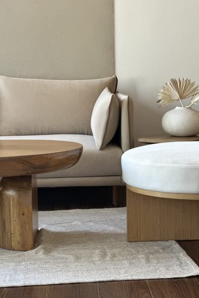 wooden sofa